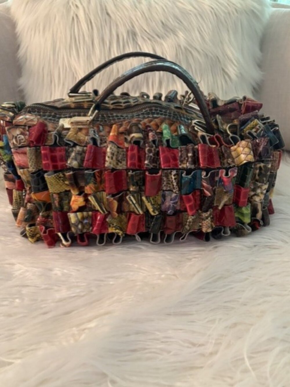 MULTI COLOR LARGE LOOP HANDBAG